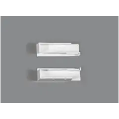 Правый фиксатор рамки для закрывания выреза сифона Banio Ninka, светло-серый арт.5015.12.20171