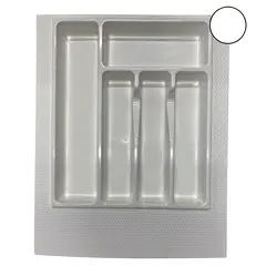 Лоток 400-450 мм белый, ПП, насечки с обратной стороны, арт.Лоток 400-450 бел