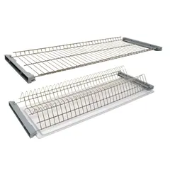 Комплект посудосушителя в шкаф шириной 800 мм, ДСП 16, хром (1 поддон) арт.DW.800.16