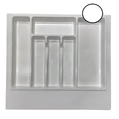 Лоток 600 мм белый, ПС, насечки с обратной стороны, арт.Лоток 600 бел ПС