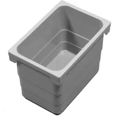 Контейнер для мусора 4,2 л 230*153*170 мм (alu grey) Eins2vier Ninka арт.5178.92.41616