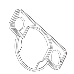 Подкладка под чашку петли 896, 52 х 2,5 мм арт.896-5225-7006