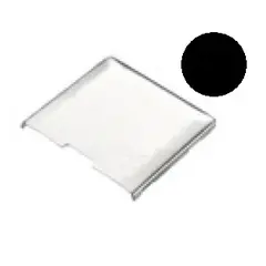 Заглушка для стяжки полкодержателя 172, квадратная, сталь, черный никель арт.172-6596-BN