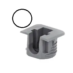 Полкодержатель с фиксацией, флиппер, белый арт.ФД15Б