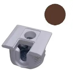 Стяжка полкодержатель, Д20, для плиты 16мм, уст. сверху, коричневый арт.172-6975-831