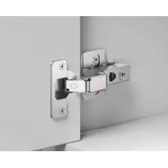 Петля 896 с регулировкой доводчика, Вкладная, 52мм, чашка с винтами, Никель арт.896-0DP2-733