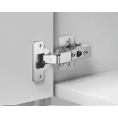 Петля 896 с регулировкой доводчика, Полунакладная, 52мм, чашка с винтами, Черный никель арт.896-0CP2-981