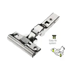 Петля мебельная Titus T-Type Glissando 90 градусов с доводчиком 110/48/5 мм и cистемой ускоренной сборки Easy-fix арт.701-0BS4-650-00