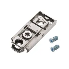 Монтажная планка петли Titus T-type F4 мм прямая, регул. эксцентрик, винты 6,3х15 мм Арт: 700-0LC4-650-00