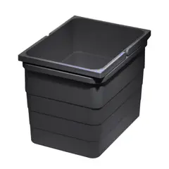 Контейнер для мусора 12 л 306*230*220 мм (dark grey) Eins2vier Ninka арт.5170.92.41514