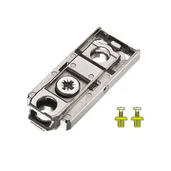 Монтажная планка петли Titus T-type F1 мм прямая, регул. эксцентрик, дюбели 5x10,5 мм Арт: 700-0LF1-650-00