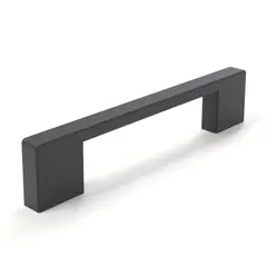 Ручка мебельная скоба, черный матовый арт.Лифт 96/128-03