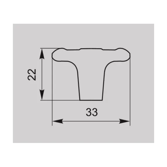 Ручка кнопка для мебели Валмакс FB-055 000, 0 мм, золото прованс 1013 жемчужно-белый матовый (ТЗ). - 1