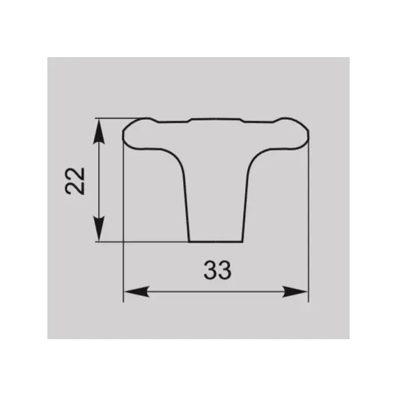 Ручка кнопка для мебели Валмакс FB-055 000, 0 мм, бронза старая (ТЗ). - 1