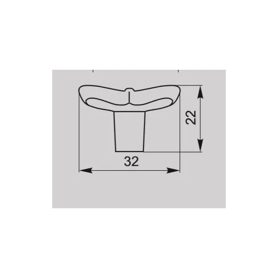 Ручка кнопка для мебели Валмакс FB-058 000, 0 мм, бронза старая (ТЗ). - 1