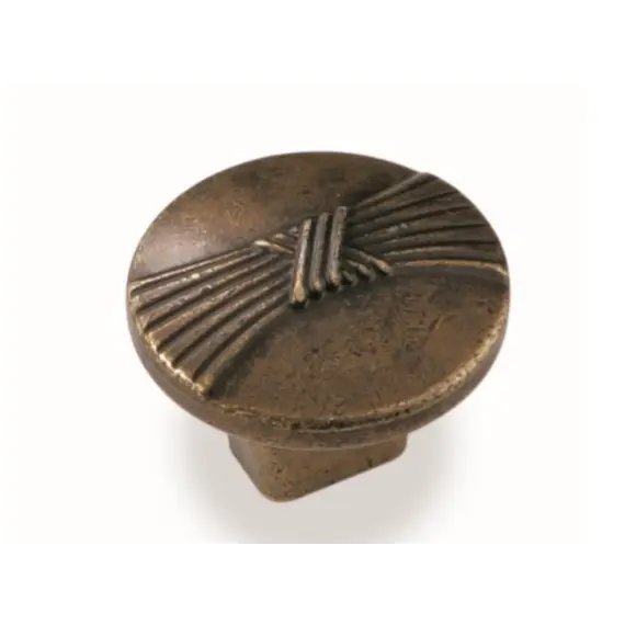 Ручка для мебели кнопка Sagittario FB-028 000, 0 мм, бронза старая (ТЗ).