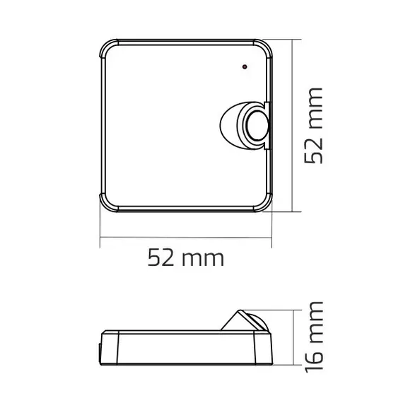 Датчик PIR DELI, белый арт.DELI-SENS-BI-01 - 1