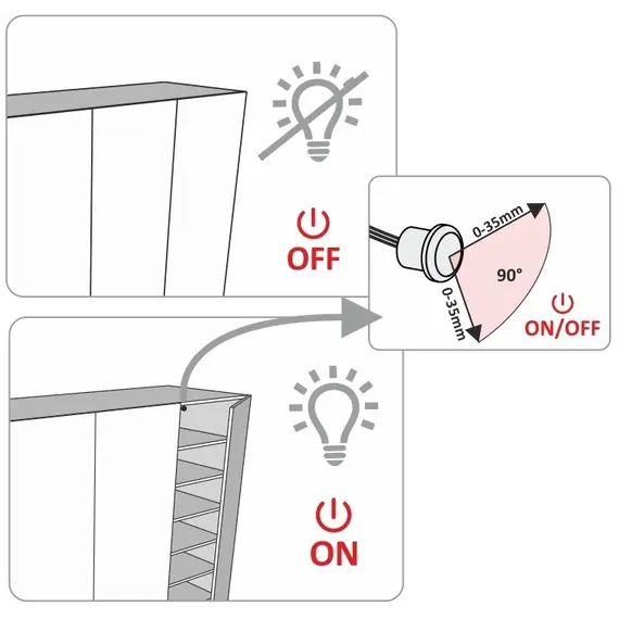 Выключатель инфракрасный моностабильный IR K2 500W арт.WYL-IR-K2-500W - 3