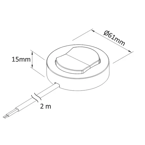 Выключатель WM230 с дистансом, провод 2 м арт.WYL-WM230-D-01 - 2