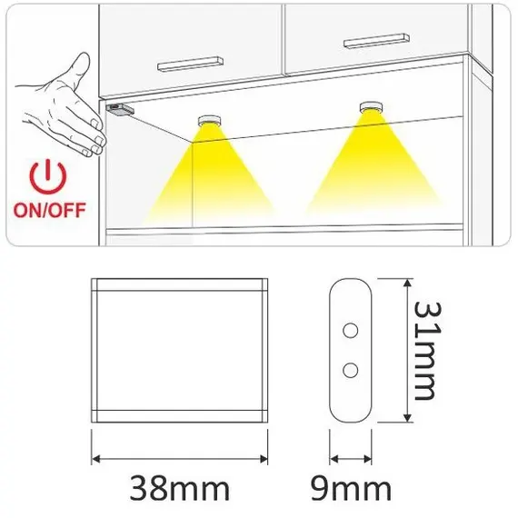 Выключатель инфракрасный бистабильный LED WRS-MOVE 12VDC 36W арт.WYL-WRS-AL-01 - 1