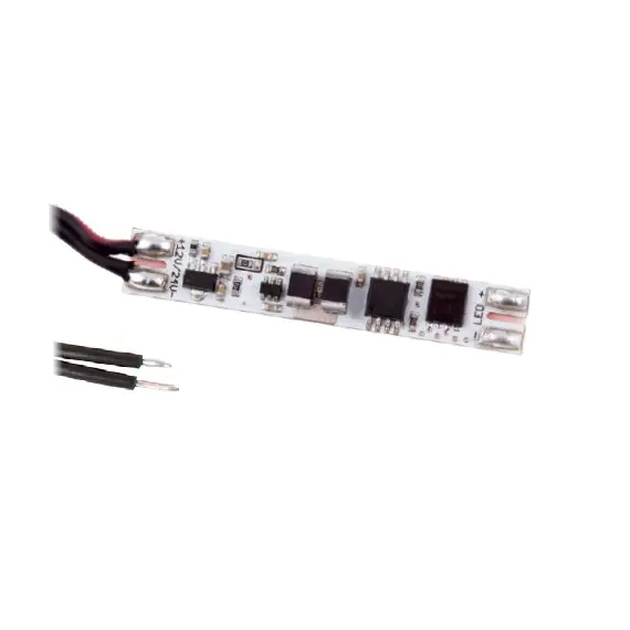 Выключатель с диммером в LED профиль SC60 12VDC 5A, провод 2 м арт.WYL-SC60-NI-02W