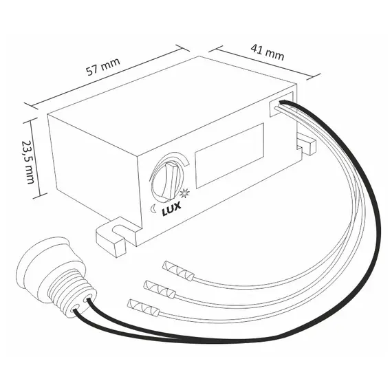 Выключатель сумеречный Z1 10A 2000W 220-240V AC арт.WYL-Z-Z1-01 - 1