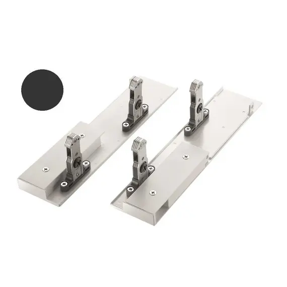 Соединитель фронтальный для ящиков Tekform slimline DW182, антрацит арт.655-8170-385-00