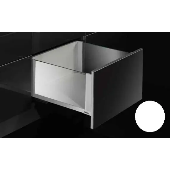 Выдвижной ящик со стеклянными стенками Titus Tekform slimline DW182 550 мм, стекло, белый арт. 655-7X55-152-00