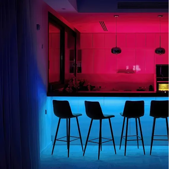 Комплект лента RGB 150 LED IP45 5m 10 мм, пульт RF RGB на 4 зоны блок питания PLD 38W/5m арт.ZLF-RGB-5M-02W - 1