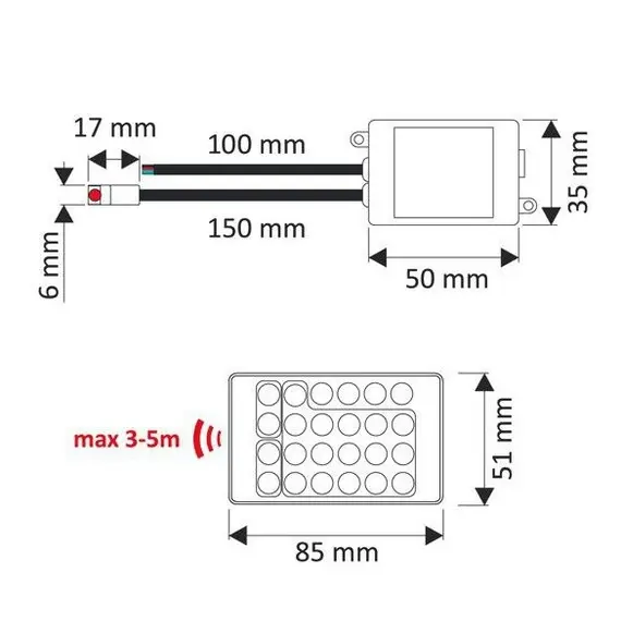 Комплект лента RGB 150 LED IP20 5m 10 мм, пульт IR RGB блок питания PLD 38W/5m арт.ZLD-RGB-5M-01W - 2