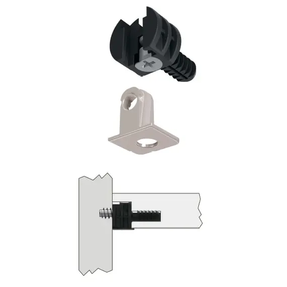 Соединитель, пластик черный арт.SI36PNEZZ - 1