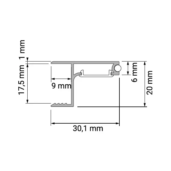Профиль для LED ленты PROFIL SKYLINE 2 м, алюм, молочный рассеиватель арт.PROFIL-SKYLINE-OP-2M-W - 2