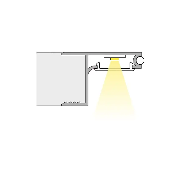 Профиль для LED ленты PROFIL SKYLINE 2 м, алюм, молочный рассеиватель арт.PROFIL-SKYLINE-OP-2M-W - 3
