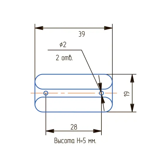 Подпятник для мебели (бежевый) - 1