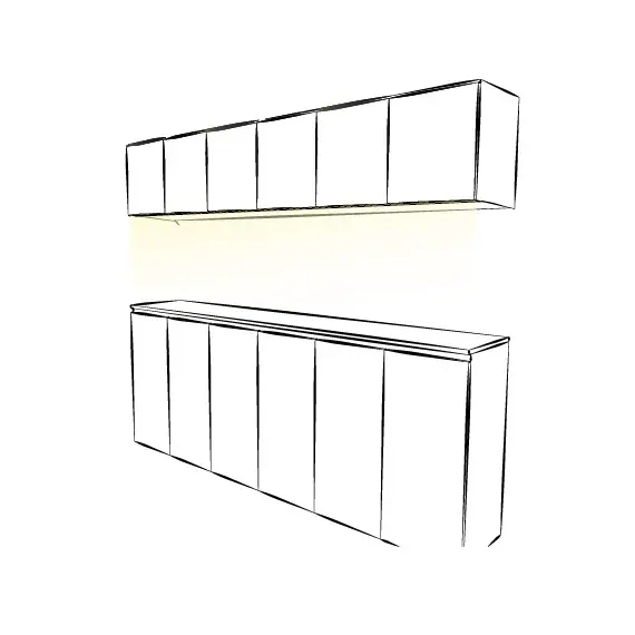 Профиль для LED ленты PROFIL SKYLINE 2 м накладной, алюм, молочный рассеиватель арт.PROFIL-SKYLINE-N-OP-2M-W - 5