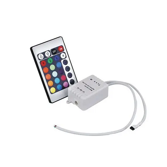 Контроллер LED RGB IR 12VDC 6A с пультом арт.STER-RGB-12DC-IR-6A