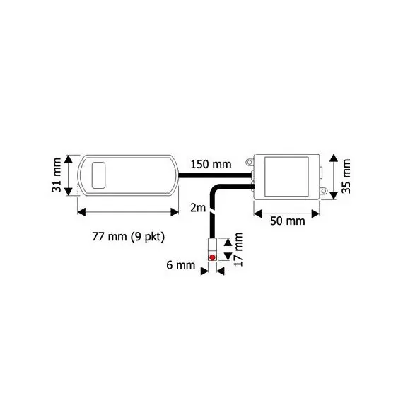 Контроллер LED RGB IR с пультом RGB MINI, выход на 9 светильников арт.STER-IR-RGB9-02 - 1