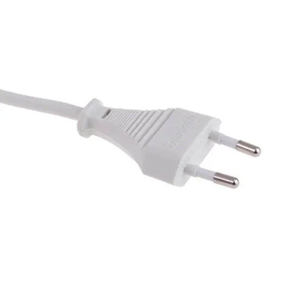 Провод с вилкой 2м 2x0,75mm2 белый арт.PRZ-2M-2X0,75BIALY