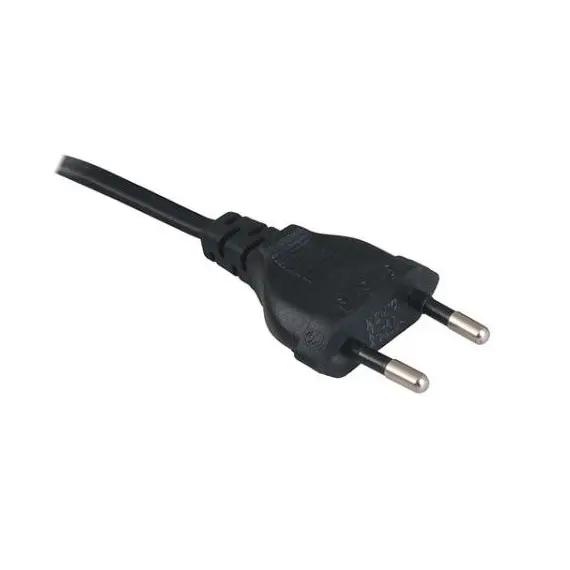 Провод с вилкой 5м 2x0,75mm2 черный  арт.PRZ-5M-2x0,75-CZARNY