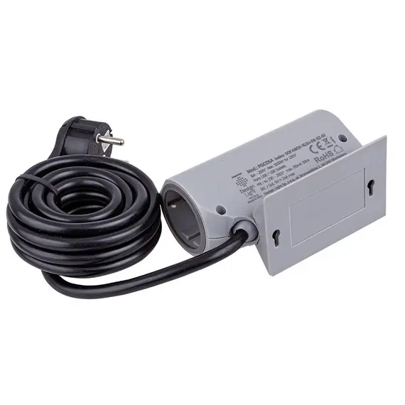 Удлинитель SOFA BOX 1xSchuco(розетка) 2xUSB, провод 2,85 м арт.SOFABOX-1G2U-DE-SZ-01 - 3