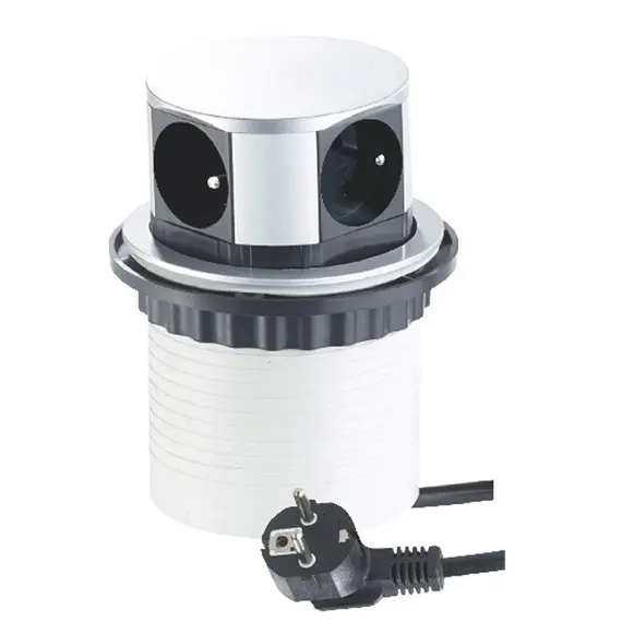 Удлинитель TETRA BOX 4xSchuco(розетка), провод 1,5 м арт.TETRABOX-4G-DE-01