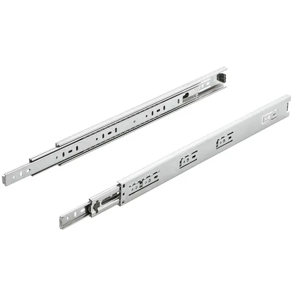 Направляющие шариковые, полное выдвижение, 45кг, h=45мм, L=600, без доводчика, цинк арт.620-4560-847-00