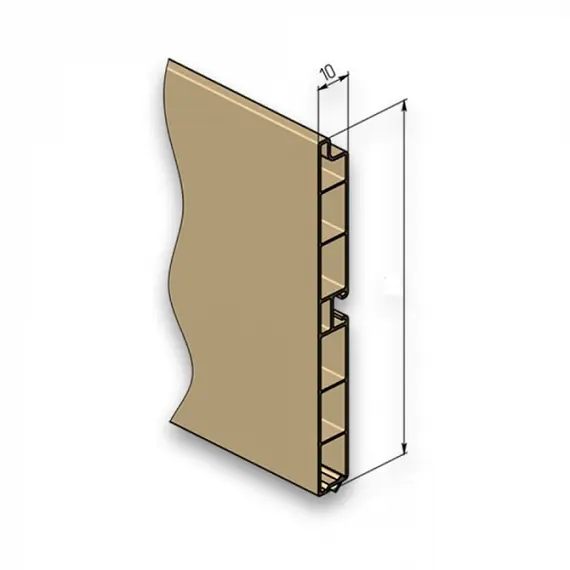 Цоколь кухонный ПВХ-150мм (62381) Бежевый, 3 м арт.ЦКПВХ150б62381