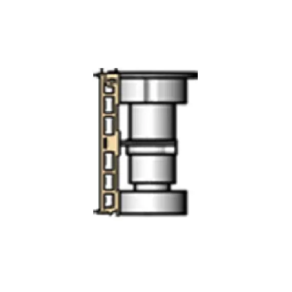 Цокольная клипса для кухонной опоры, черная арт.ЦКЧ