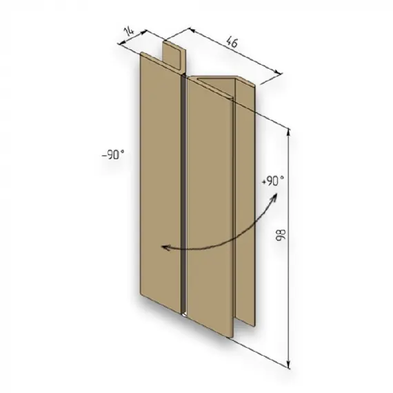 Цокольная заглушка "Мультиугол" 100мм (017) Бежевый арт.ЦЗМУ100беж017