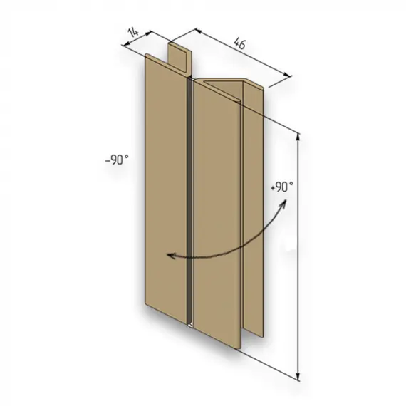 Цокольная заглушка "Мультиугол" 150мм (017) Бежевый арт.ЦЗМУ150беж017