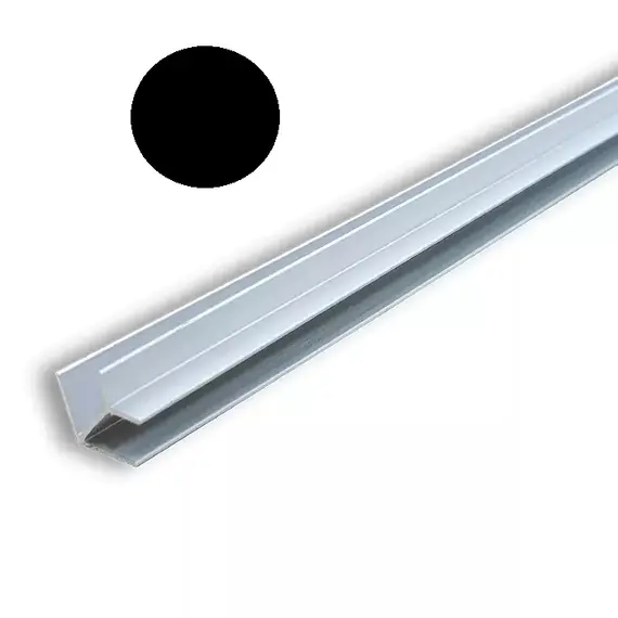 Планка МЩ угловая елочка 4мм, черная арт.ПМЩУЕ4ч