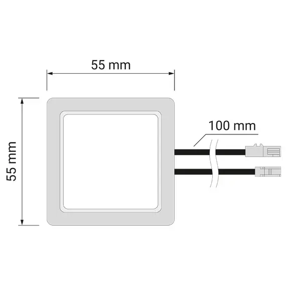 Выключатель WYL CS 3A/12VDC с 0,15м провода с гнездом и миниконнектором арт.WYL-CS-BI-V02-K - 2