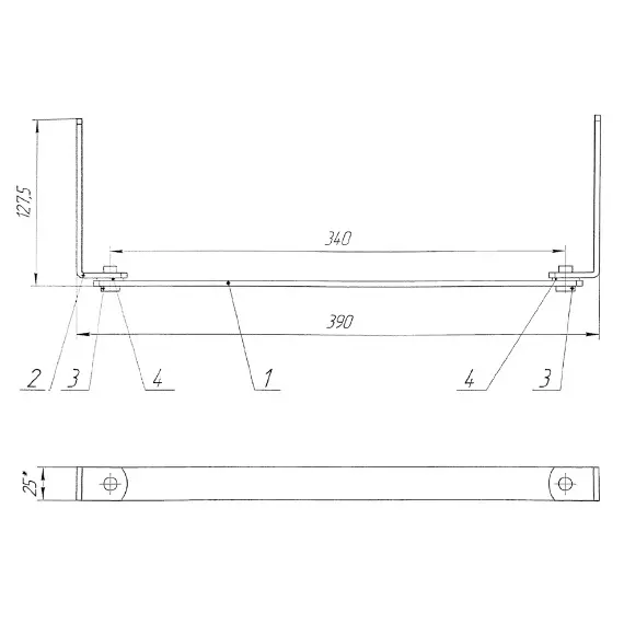 Тяга подъема подголовника 340 арт.ТПП340 - 1