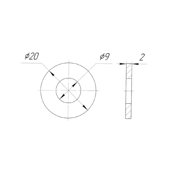 Шайба прокладочная НМ-8109310-8 арт.ШПР(НМ) - 1